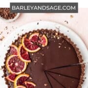 blood orange chocolate tart pin.