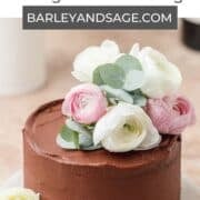 red wine chocolate layer cake pin.