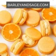 orange creamsicle macarons pin.