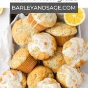 lemon poppy seed muffins pin.