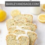 lemon poppy seed loaf cake pin.
