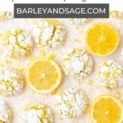 lemon crinkle cookies pin.