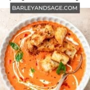 spicy tomato soup pin.