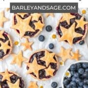 mini blueberry pies pin.