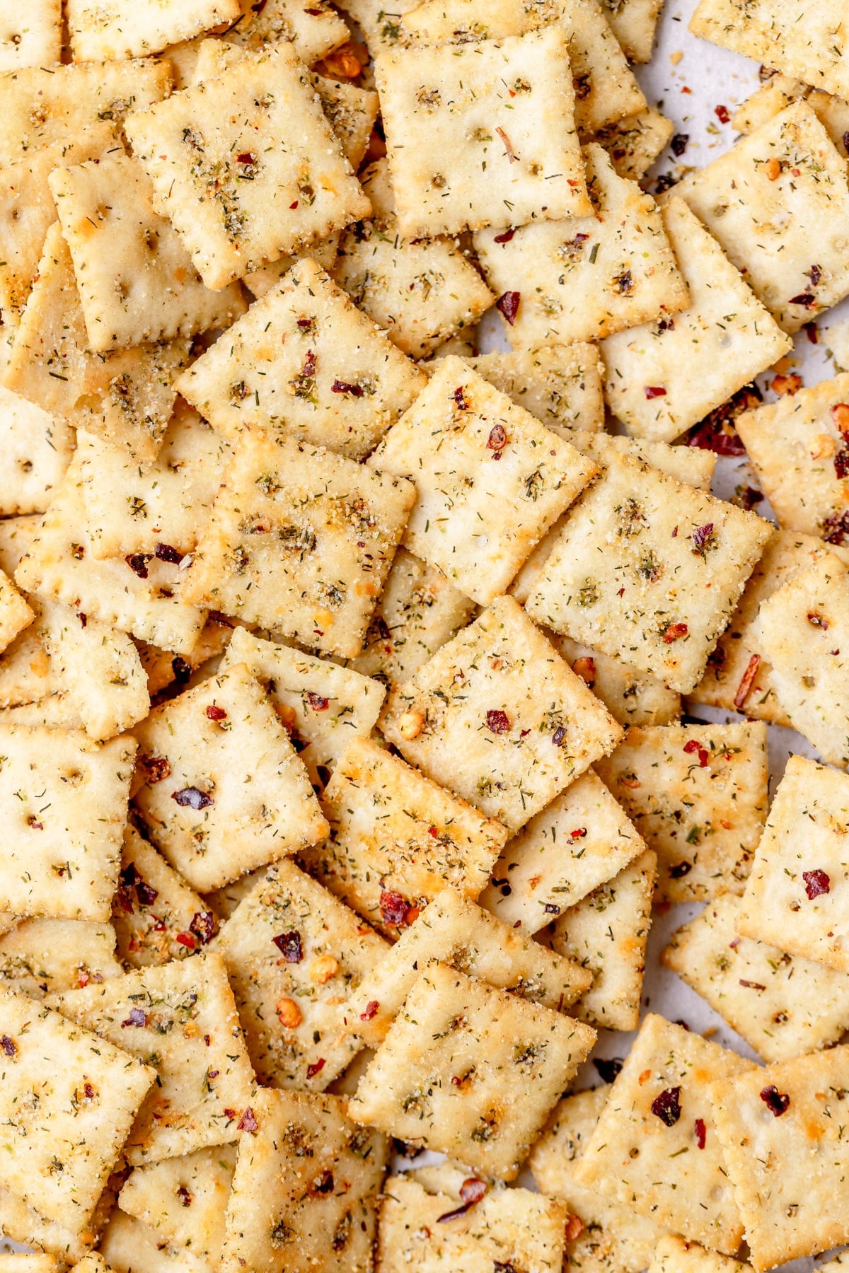seasoned saltine crackers.