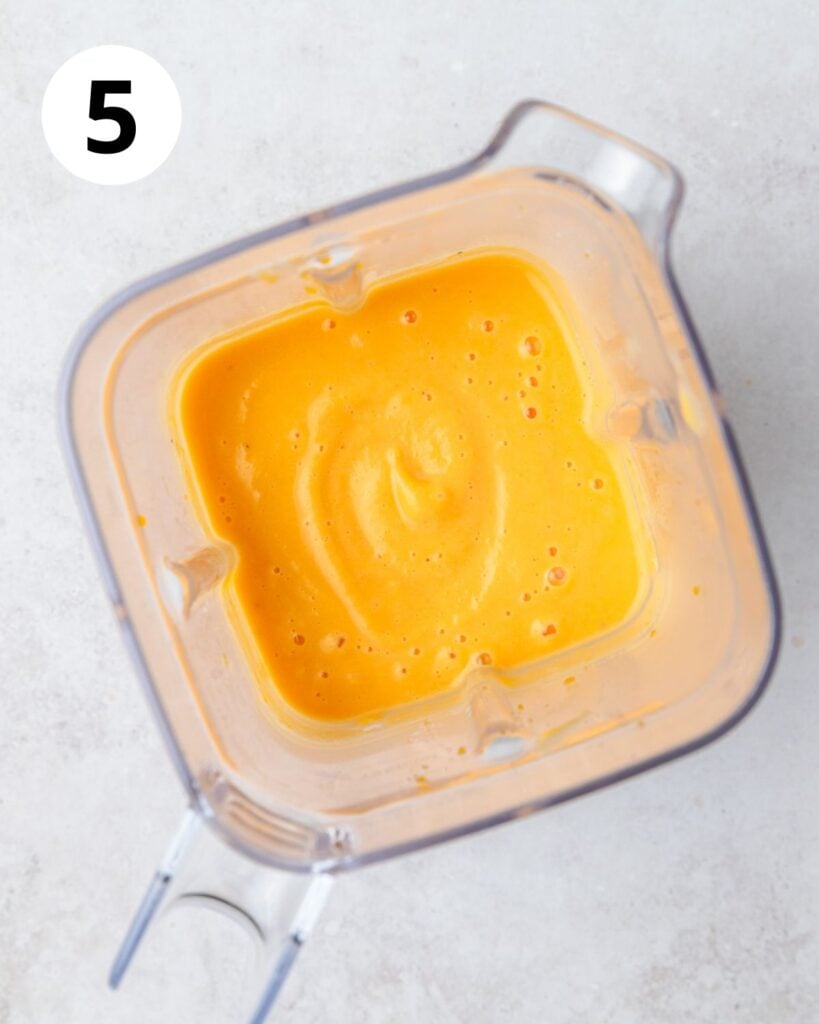 blended butternut squash.