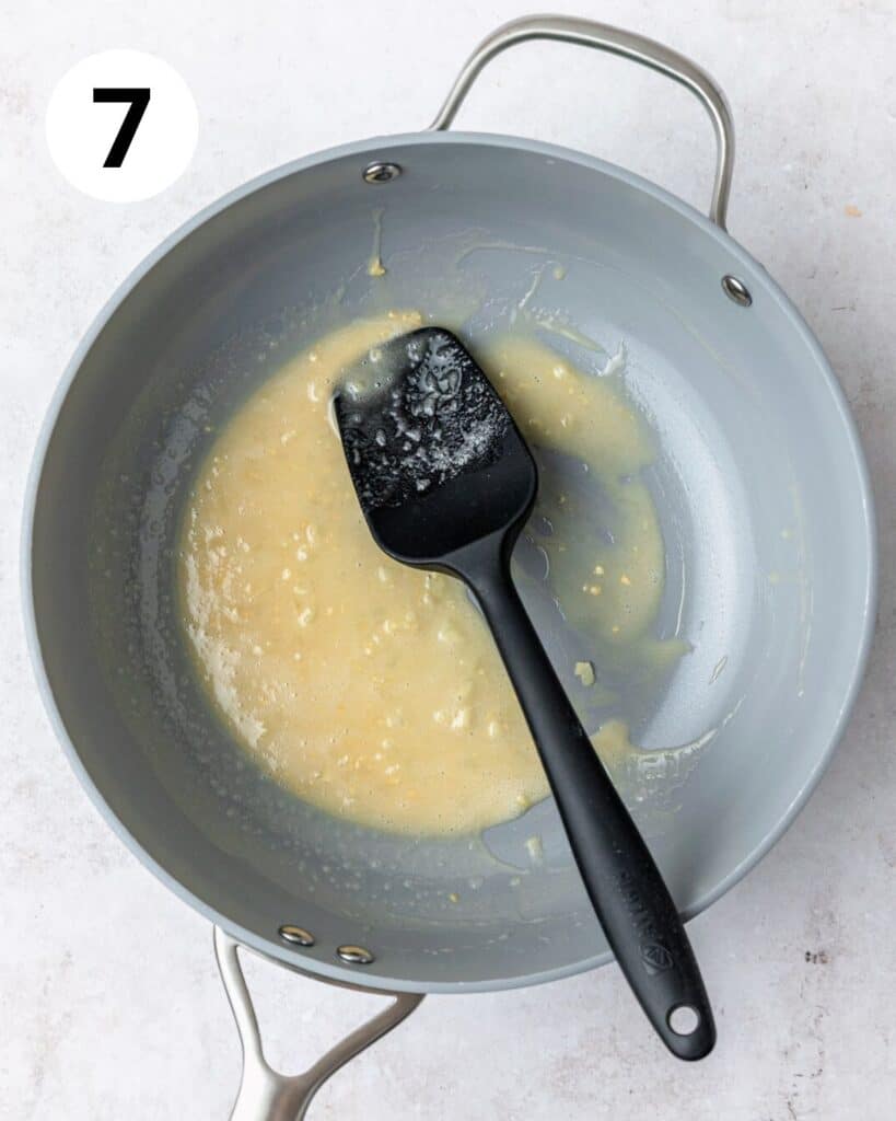 making roux for cheese sauce.