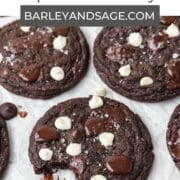 triple chocolate cookies pin.