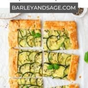 zucchini galette pin.
