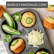 jalapeno cheddar cornbread muffins pin.