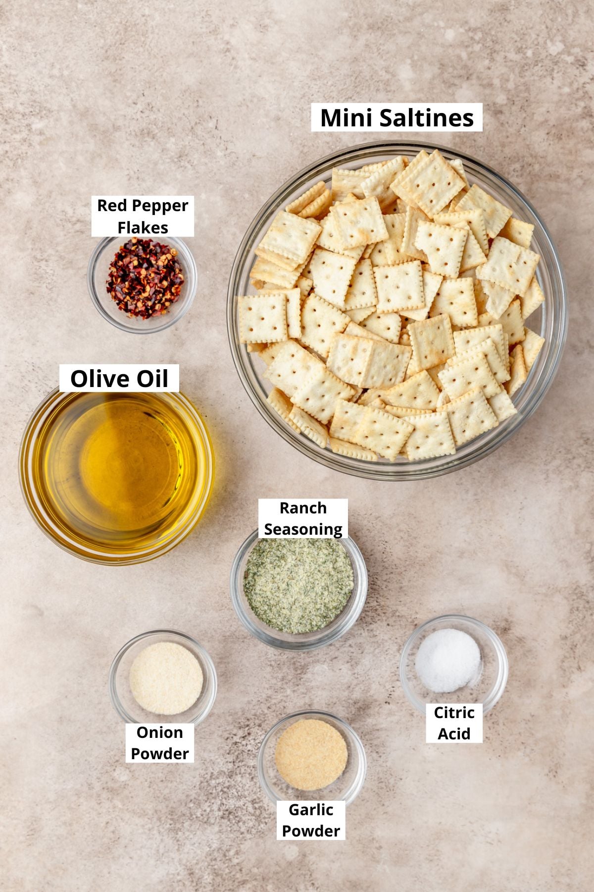 ingredients for southern fire crackers.