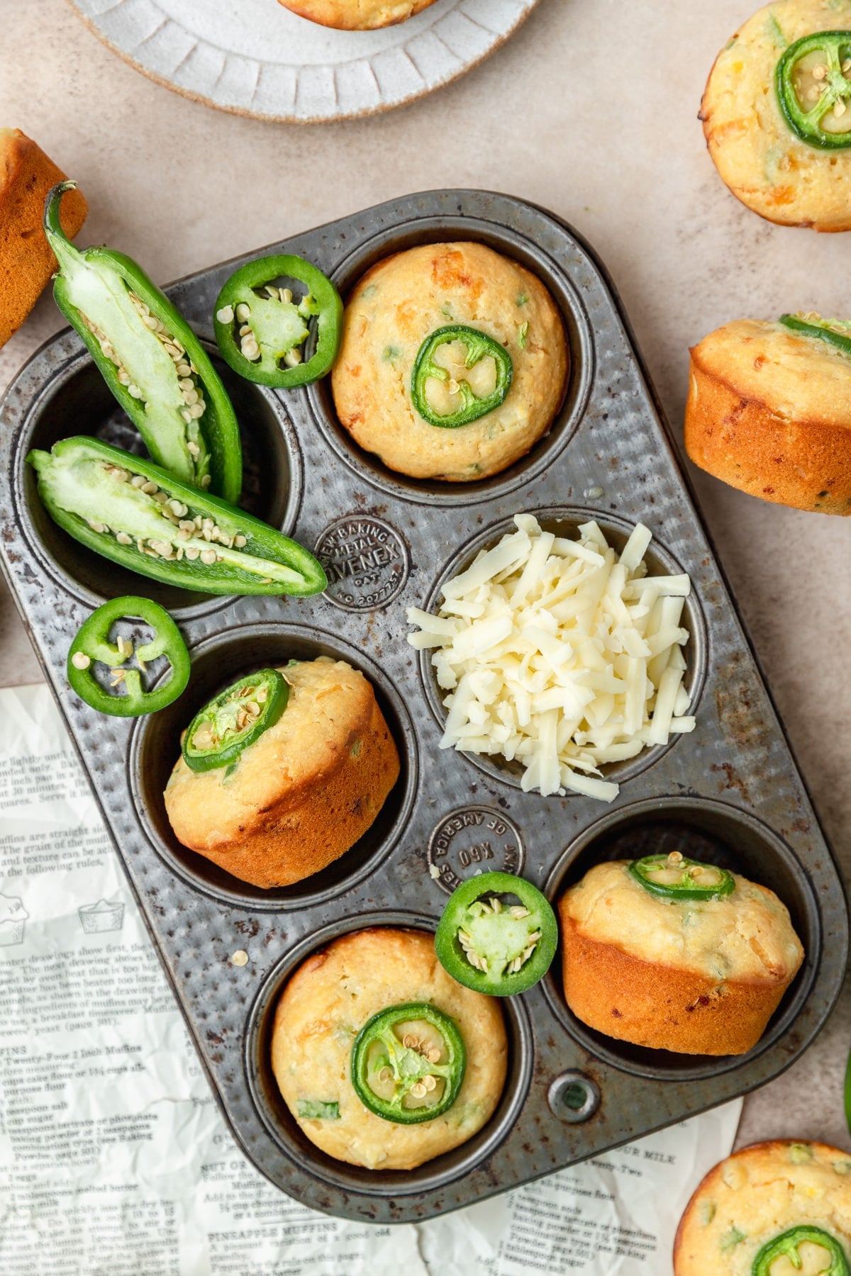 jalapeno cheddar cornbread muffins.