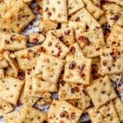 close up of seasoned southern fire crackers.