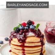 ricotta pancakes pin.