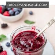 mixed berry compote pin.