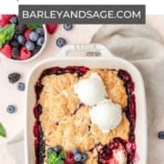 mixed berry cobbler pin.
