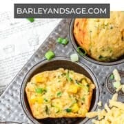 zucchini cornbread muffins pin.