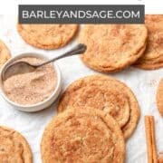 brown butter snickerdoodles pin.
