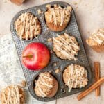 brown butter apple streusel muffins.