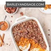 eggnog sweet potato casserole pin.