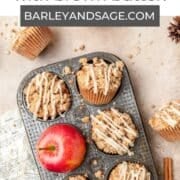 apple streusel muffins pin.