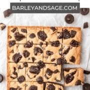 peanut butter blondies pin.