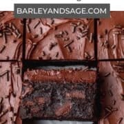 triple chocolate brownies pin.