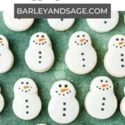 snowman macarons pin.