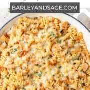 french onion chicken pasta pin.