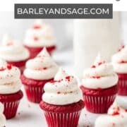 mini red velvet cupcakes pin.