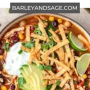 chicken tortilla soup pin.