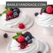 mini berry pavlovas pin.
