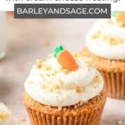 carrot cake cupcakes pin.