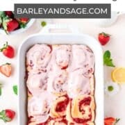 strawberry mint cinnamon rolls pin.