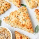 caramelized onion and gruyere scones.