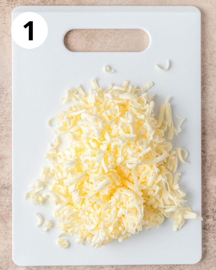grated frozen butter.