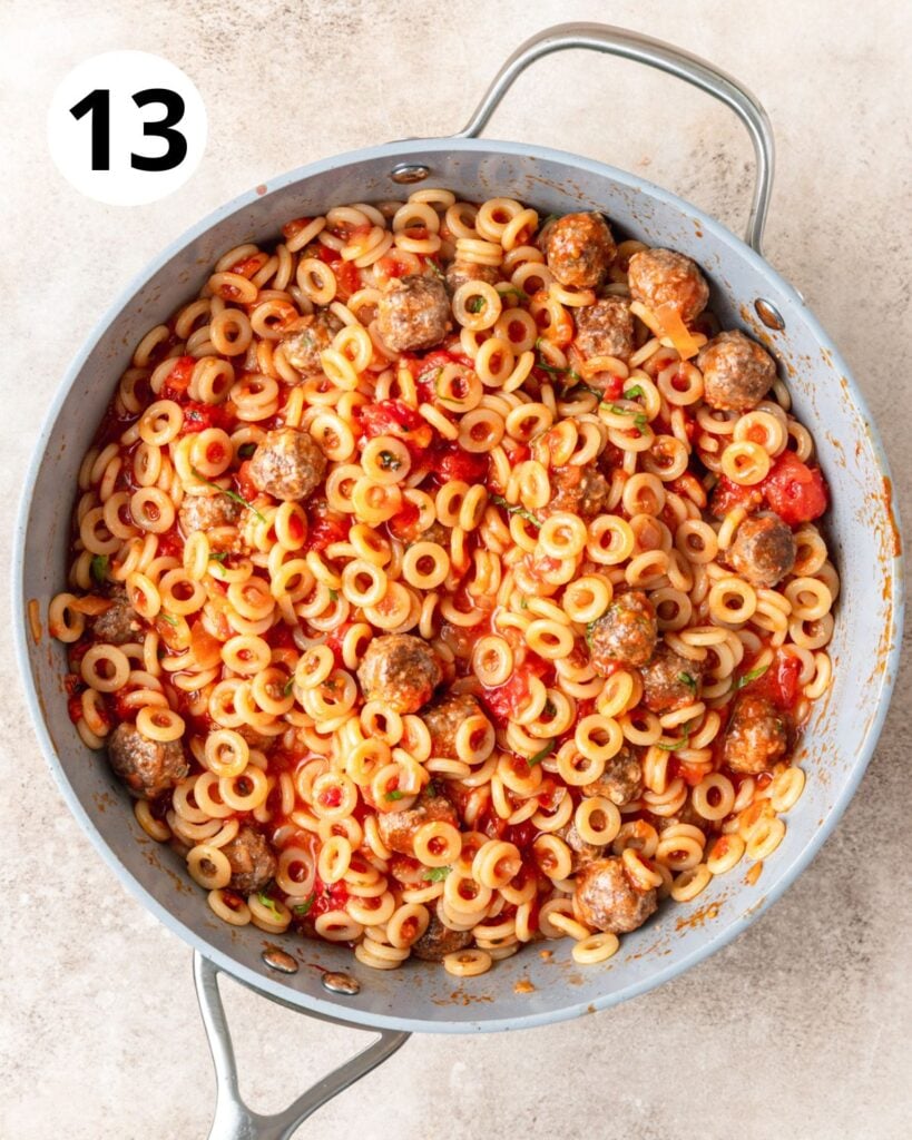 spaghetti o's in tomato sauce.