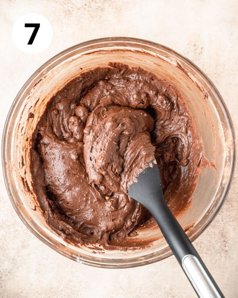 oreo brownie batter in bowl.