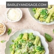 broccoli pesto pasta pin.