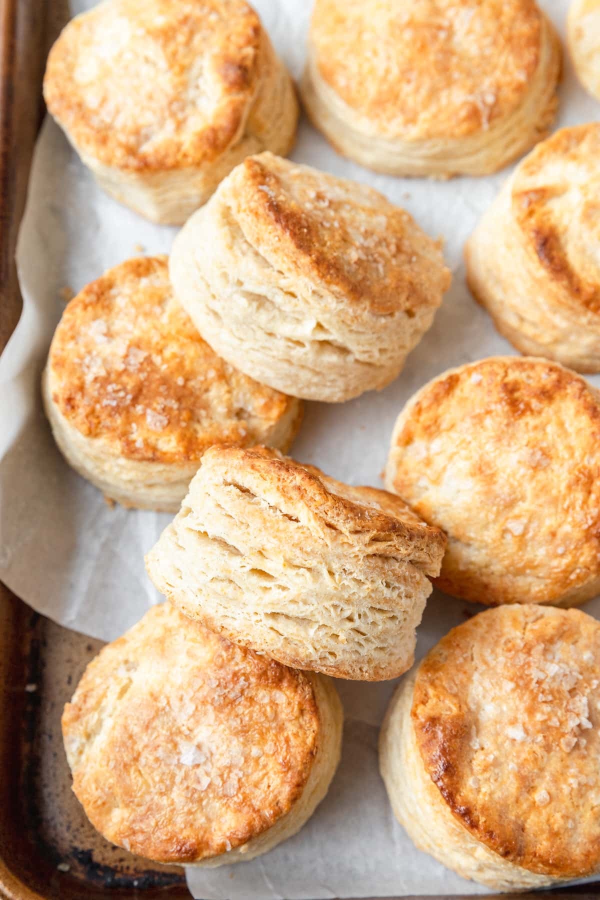 flaky sourdough discard biscuits.
