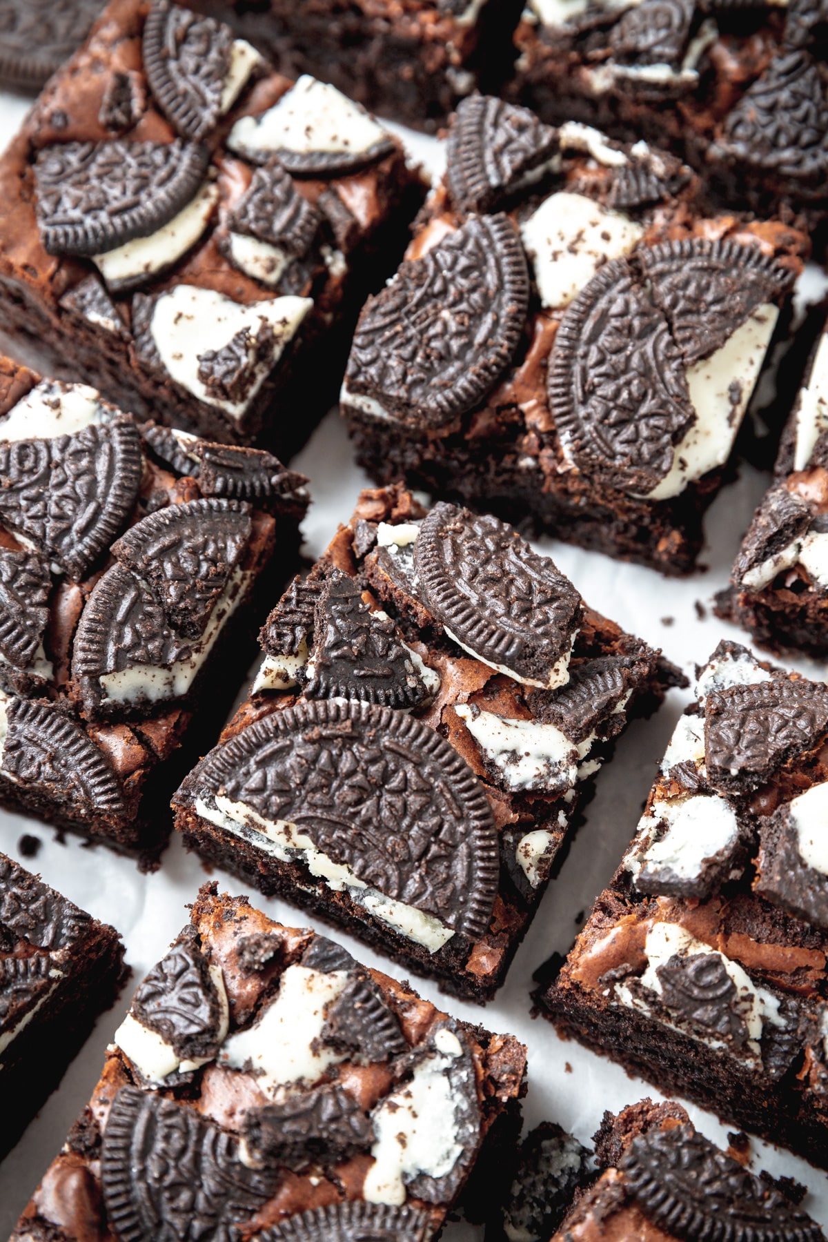 oreo cookie brownies.