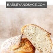 homemade sourdough bread pin.
