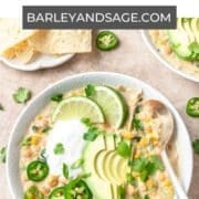 creamy white chicken chili pin.