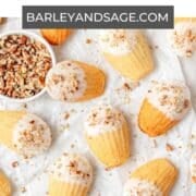 brown butter bourbon pecan madeleines pin.