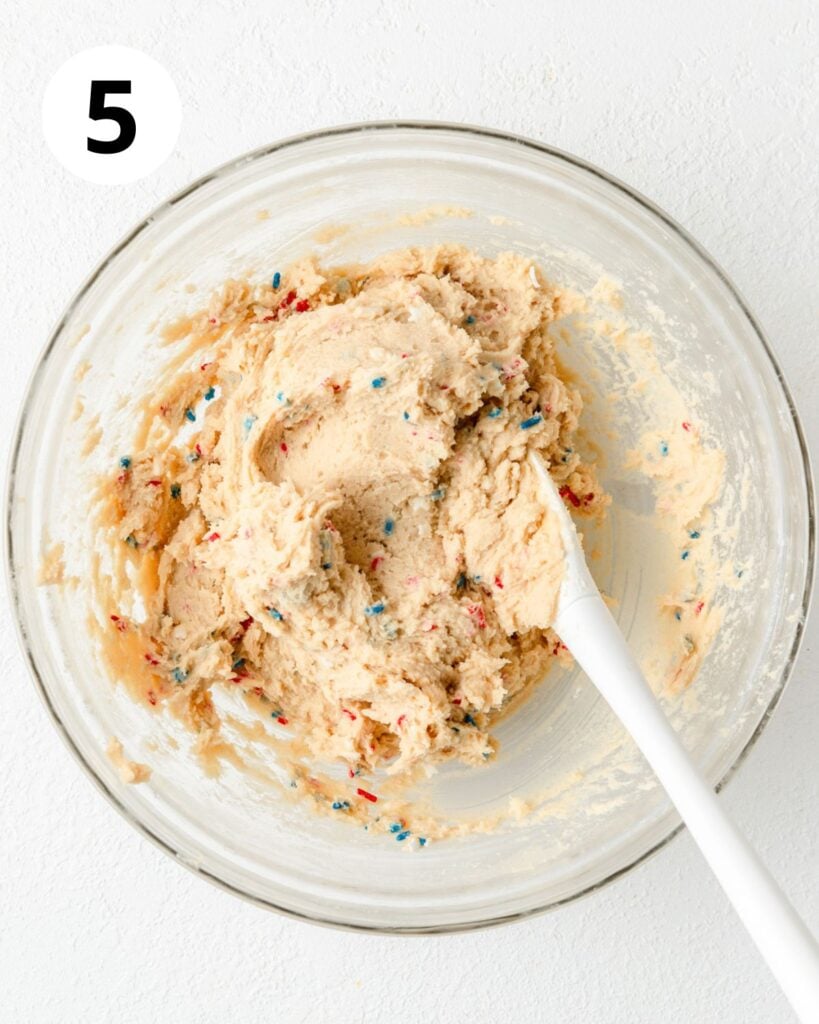 sugar cookie dough in bowl.