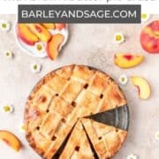 bourbon peach pie pin.