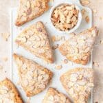 brown butter almond scones.