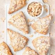 brown butter almond scones.