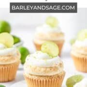 key lime pie cupcakes pin.