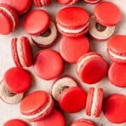 apple butter macarons with cinnamon buttercream.